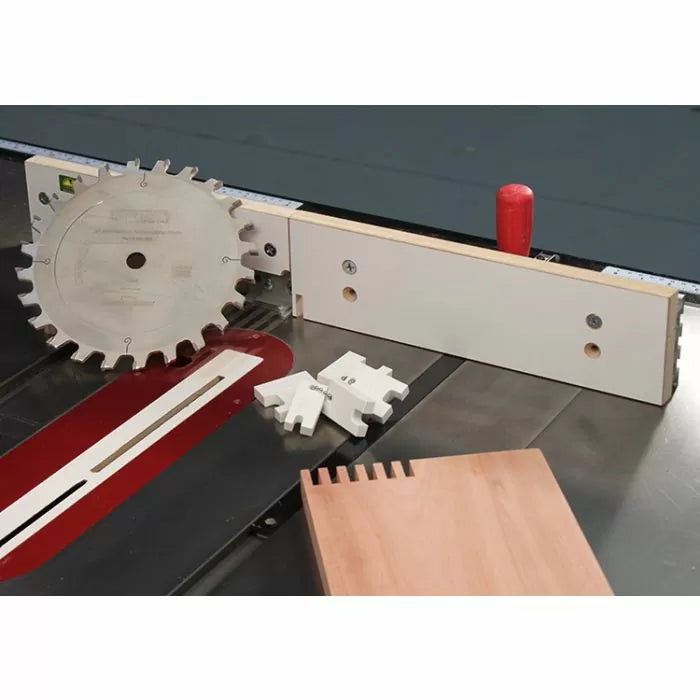 Box Joint Jig Package with 1/4" Kerf Flat Top Blade and Setup Block Kit