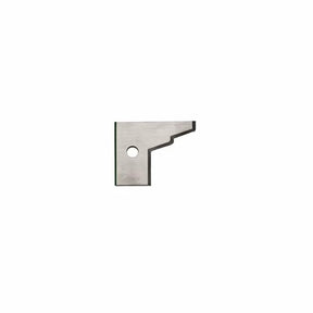 Profiled carbide router bit insert with mounting hole for precision woodworking