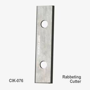 Replacement rabbetting cutter blade CIK-076 for woodworking jointer or planer