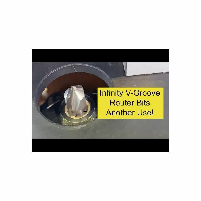 Infinity Tools 1/2" Shank 90° V-Groove Router Bit