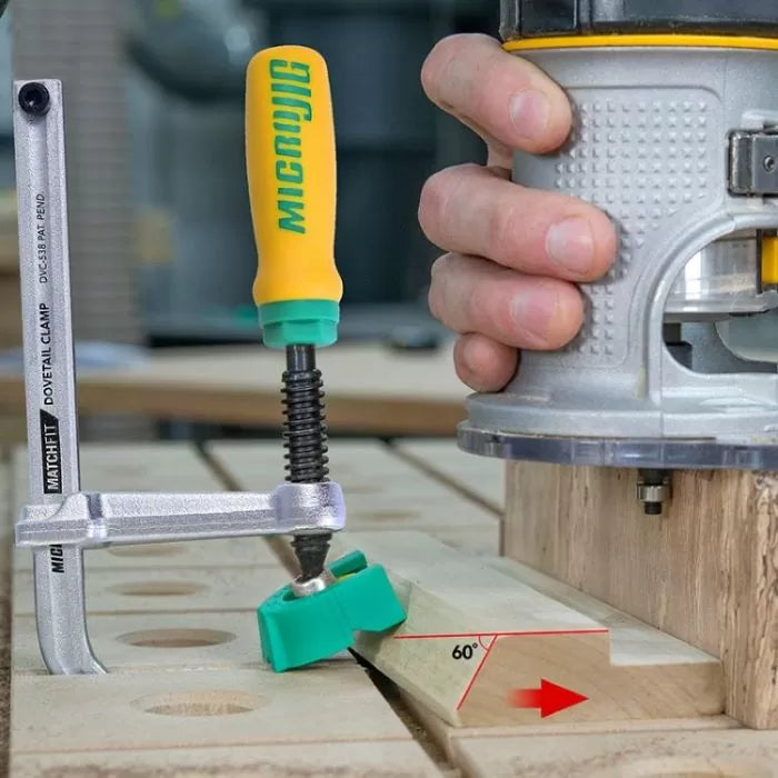 MicroJIG MATCHFIT 1/2" Shank Dovetail Router Bit