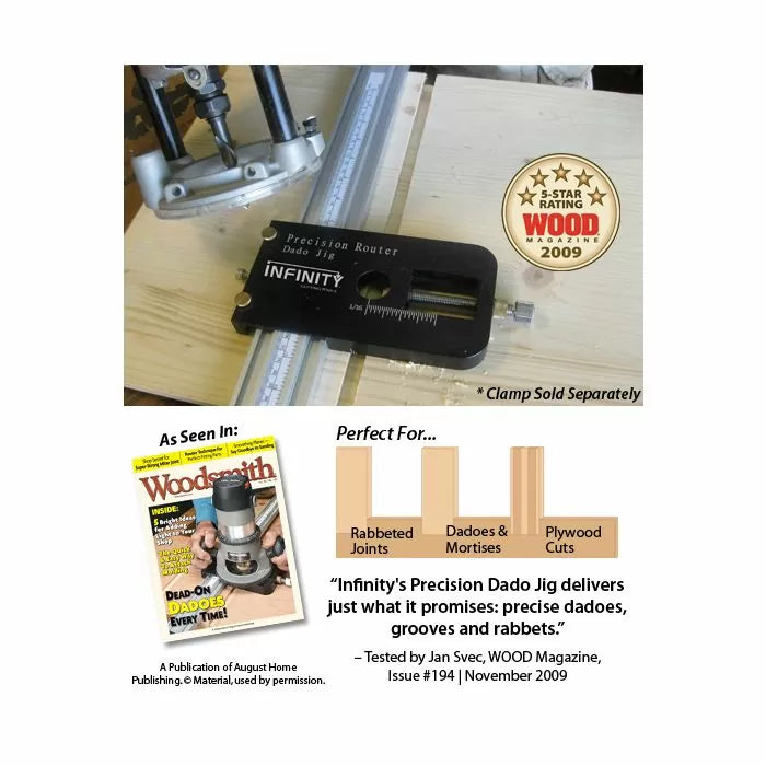 Infinity Tools Precision Router Dado Jig