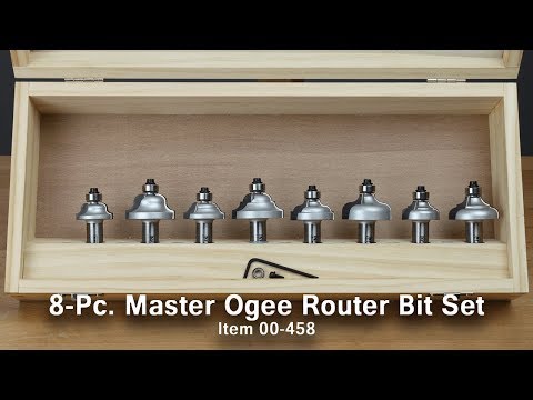 8-Pc. Master Ogee Router Bit Set