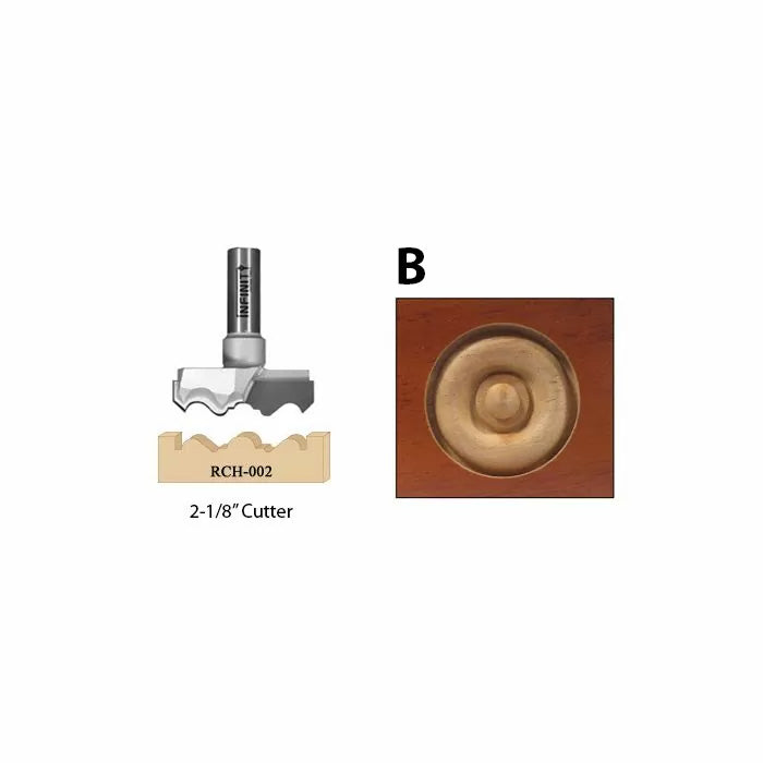 Infinity Tools Carbide Tipped Rosette Cutters, 2-1/8" Diameter