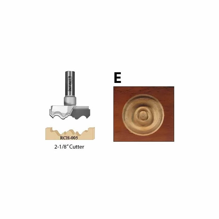 Infinity Tools Carbide Tipped Rosette Cutters, 2-1/8" Diameter