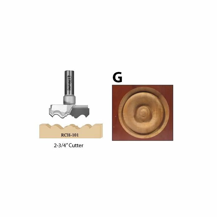 Infinity Tools Carbide Tipped Rosette Cutters, 2-3/4"" Diameter