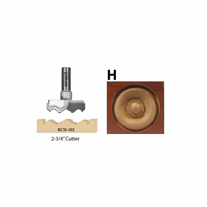 Infinity Tools Carbide Tipped Rosette Cutters, 2-3/4"" Diameter