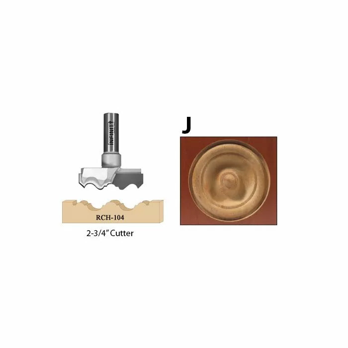 Infinity Tools Carbide Tipped Rosette Cutters, 2-3/4"" Diameter