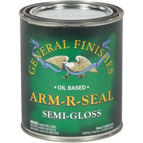General Finishes Arm-R-Seal oil-based semi-gloss wood finish quart can