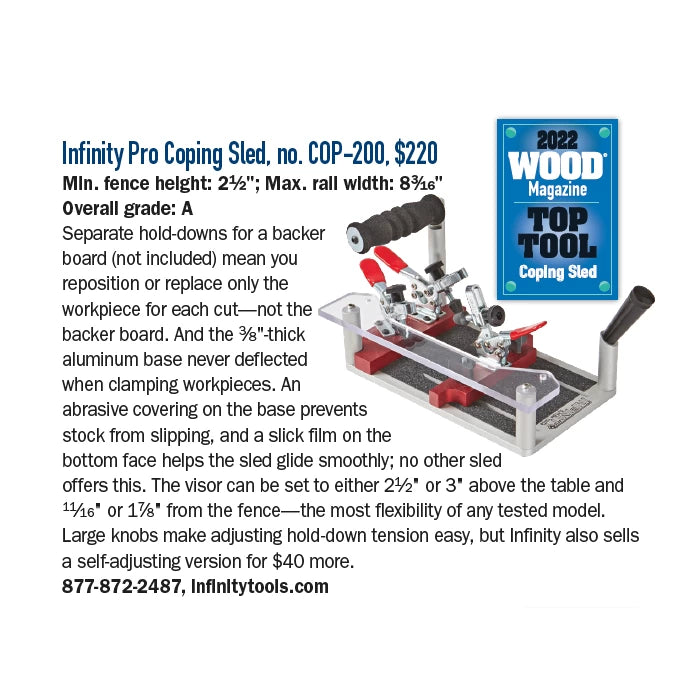 Coping & Crosscut Sleds, for Precise, Clean End-Grain Cuts
